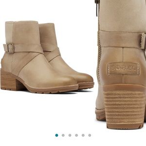 Sorel Cate Leather Buckle Bootie